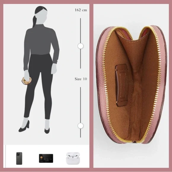 Coach Heart-Shaped Wristlet Mushroom Snail Cake NWT $150 - Picture 6 of 10